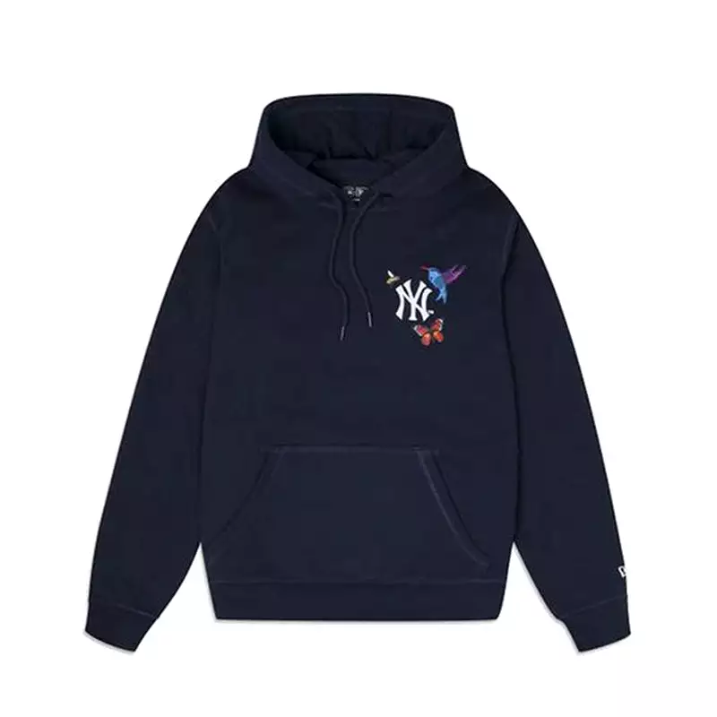 [13090796] New York Yankees Blooming Navy Mens Pullover Hoodie