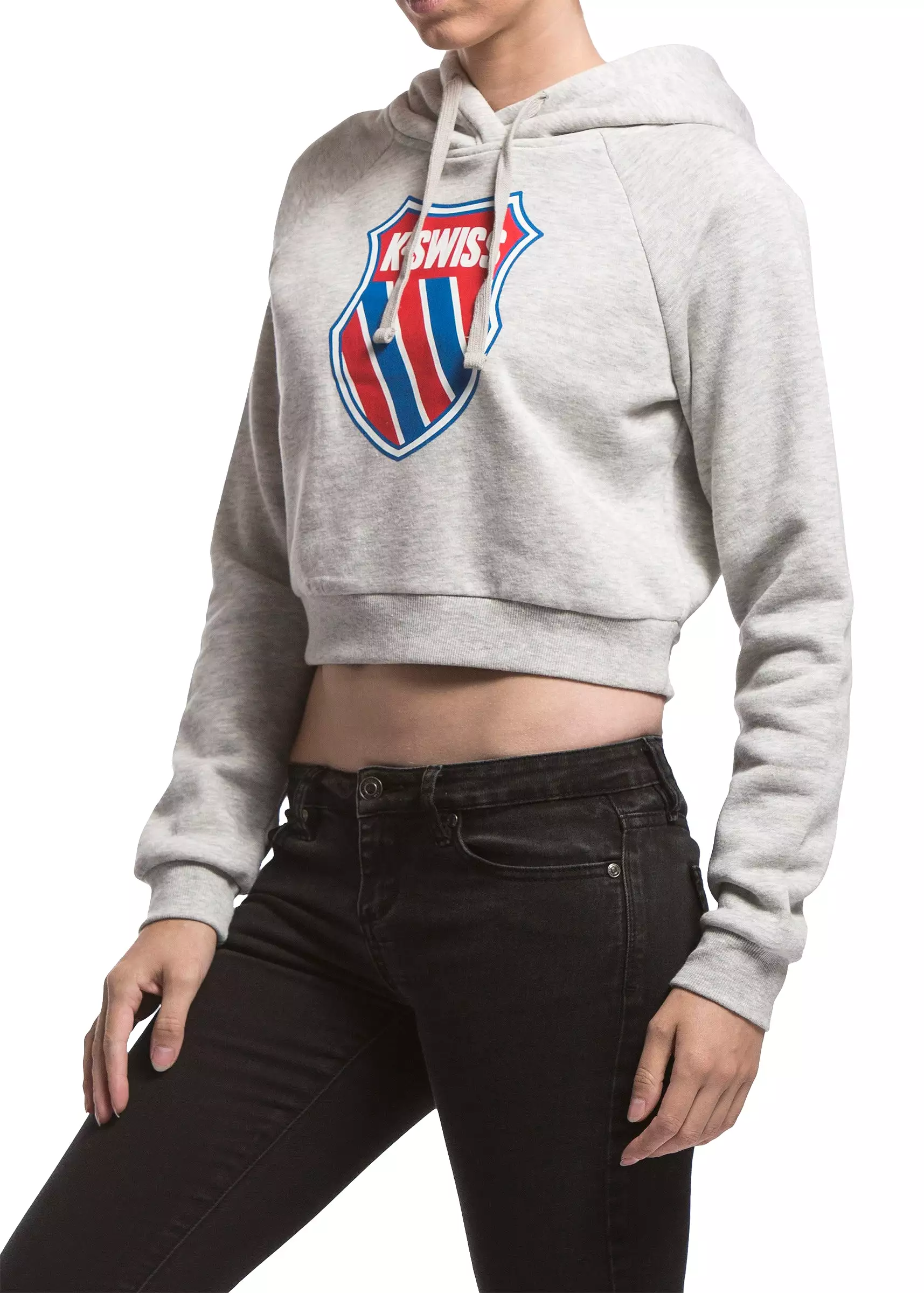 192434-020 | WOMENS GRIND CROPPED HOODIE | GREY HEATHER