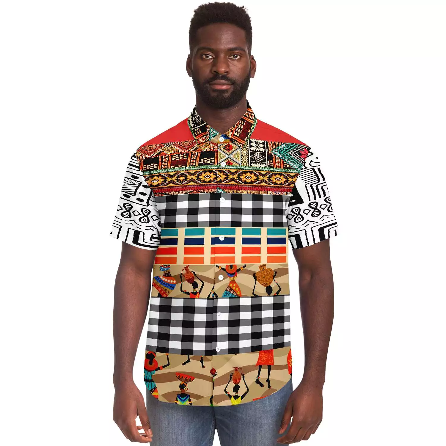 Africa Bombastic Button Down Shirt