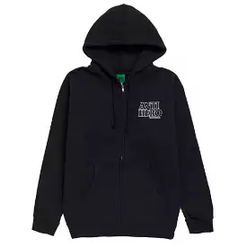 Anti Hero Lil Black Hero Outline Zip Up Hoodie Navy