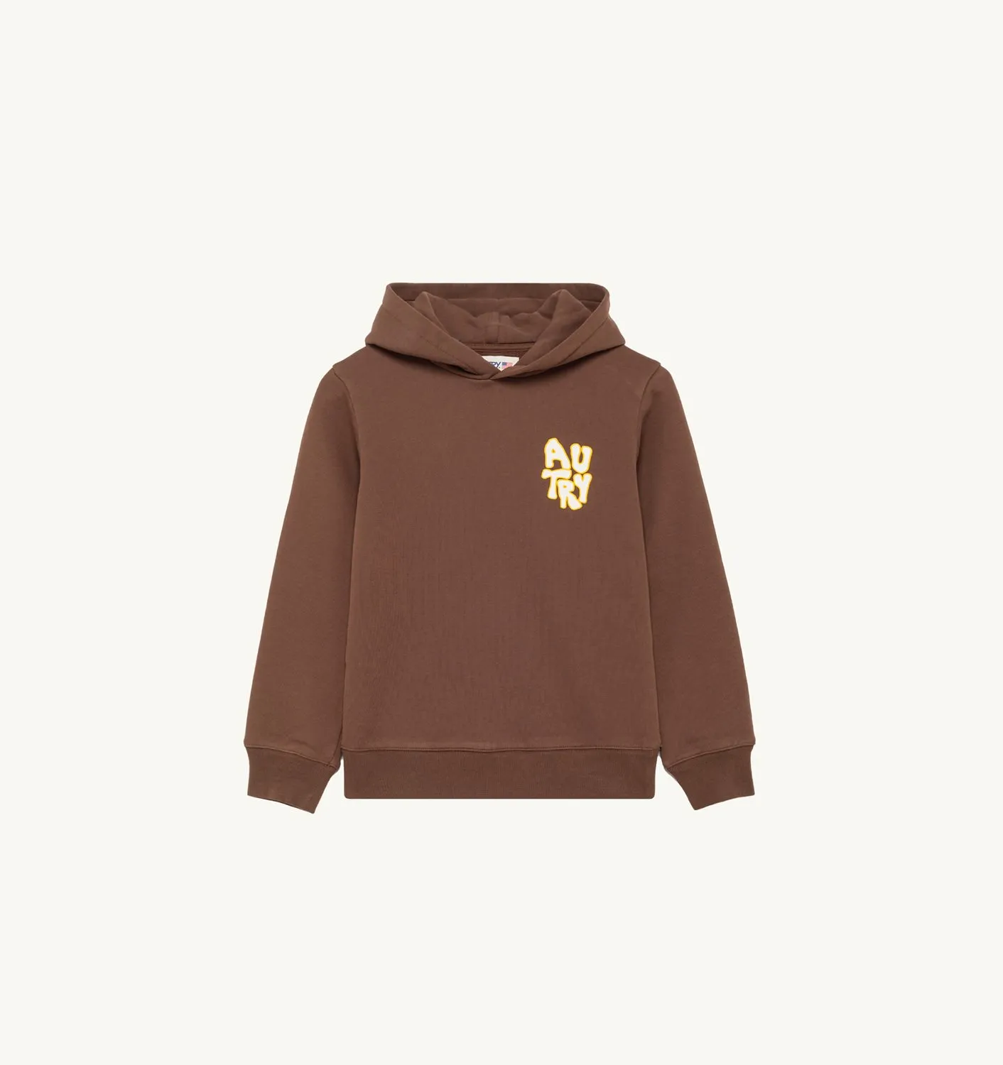 AUTRY APPAREL KIDKIDS HOODIE IN BROWN JERSEY