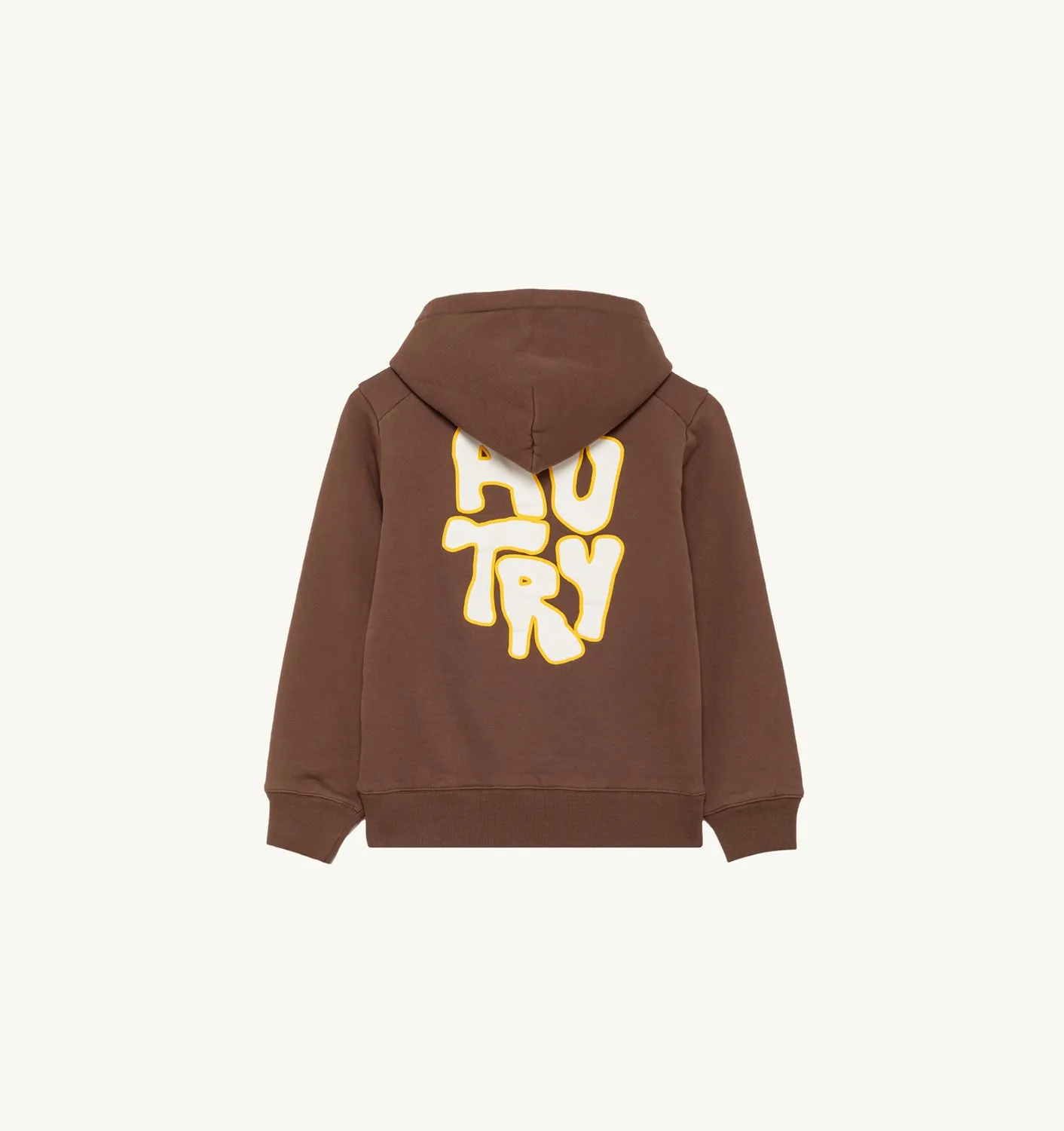 AUTRY APPAREL KIDKIDS HOODIE IN BROWN JERSEY