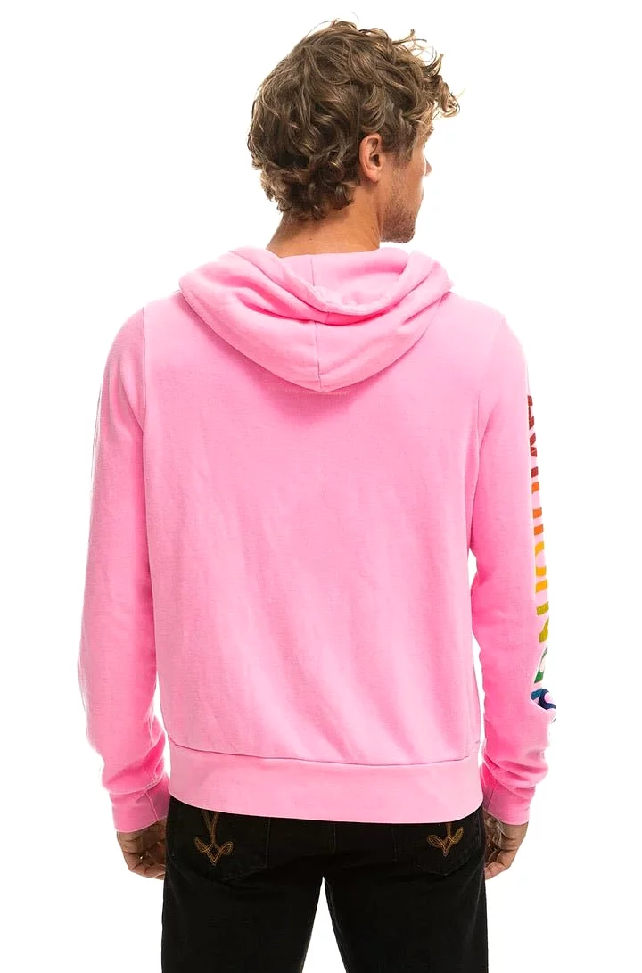 AV Zip Hoodie in Neon Pink