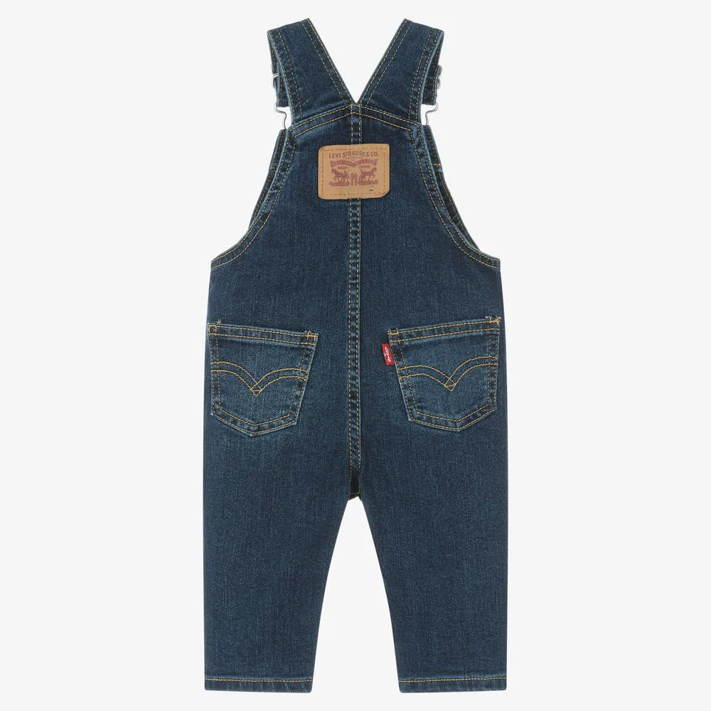 Baby Boys Blue Denim Dungarees