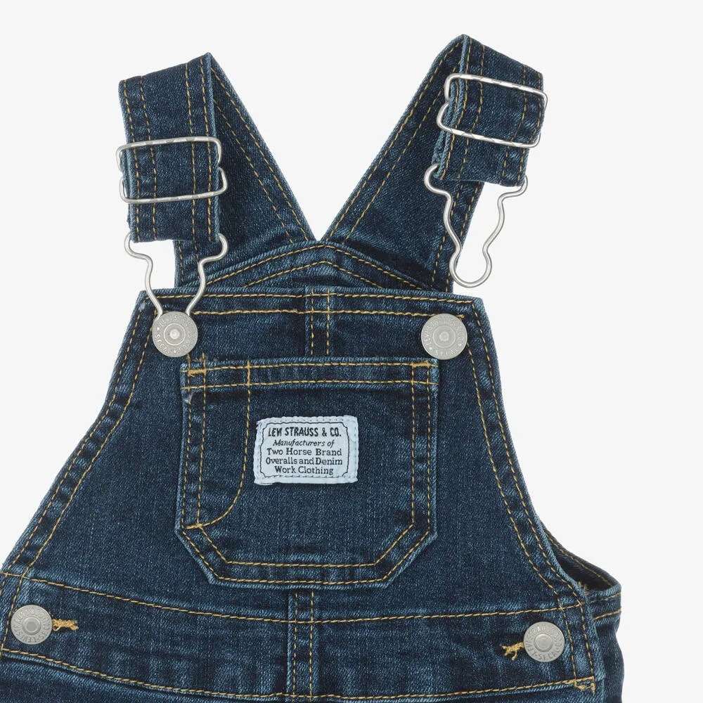 Baby Boys Blue Denim Dungarees