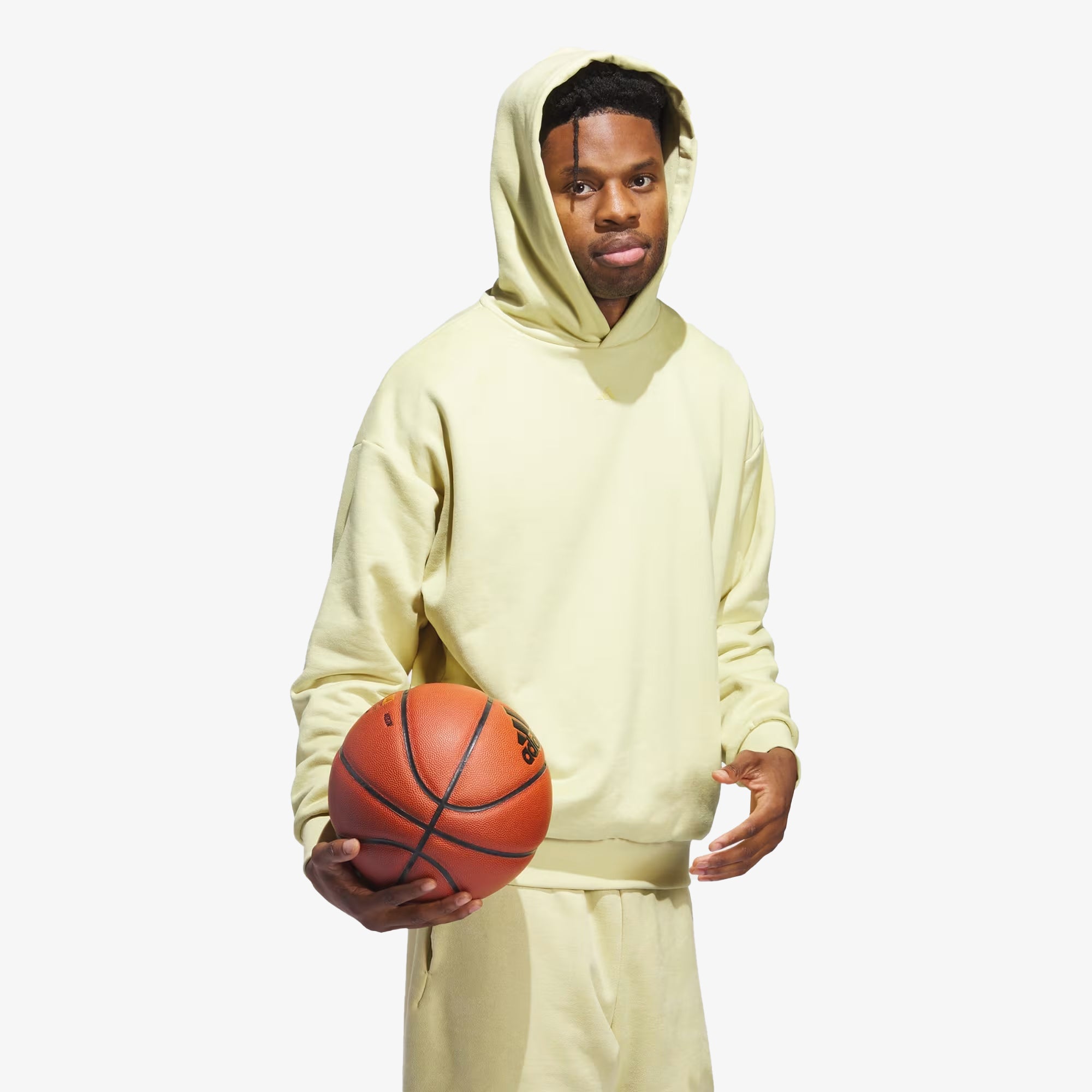 BASKETBALL SUEDE HOODIE 'HALO GOLD'