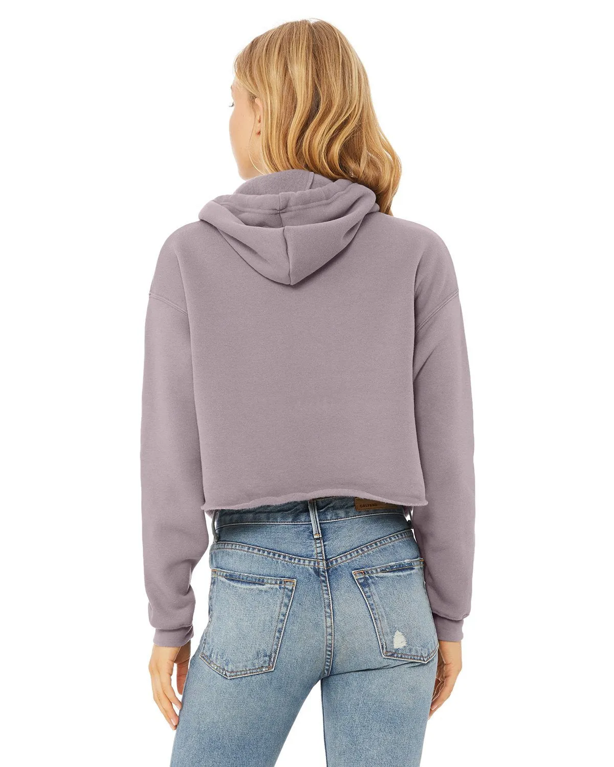 Bella + Canvas Ladies Cropped Fleece Hoodie B7502 Storm