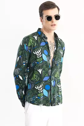 botanical bliss green shirt