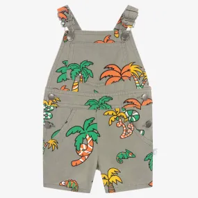 Boys Khaki Green Jungle Dungarees