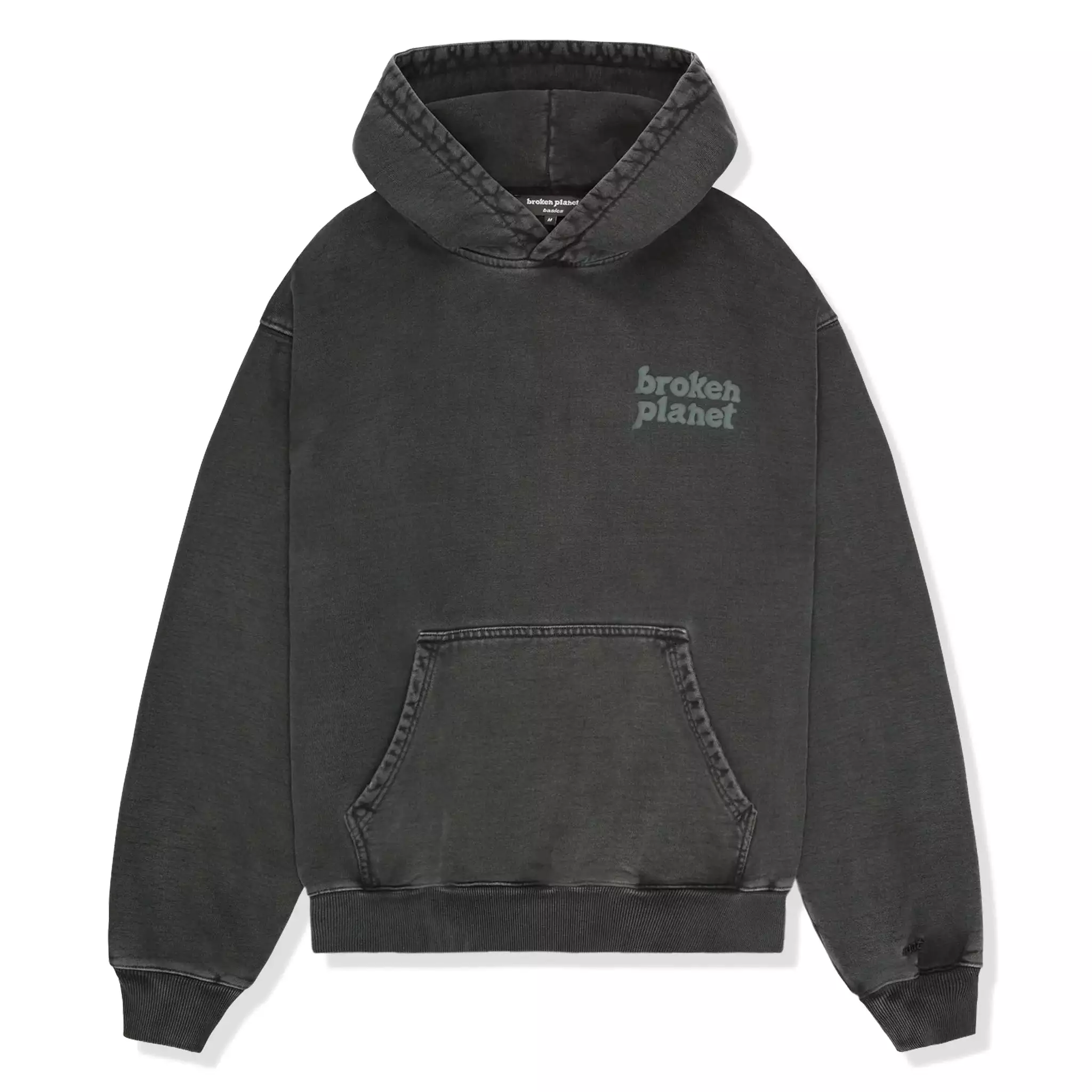 Broken Planet Basics Washed Soot Black Hoodie