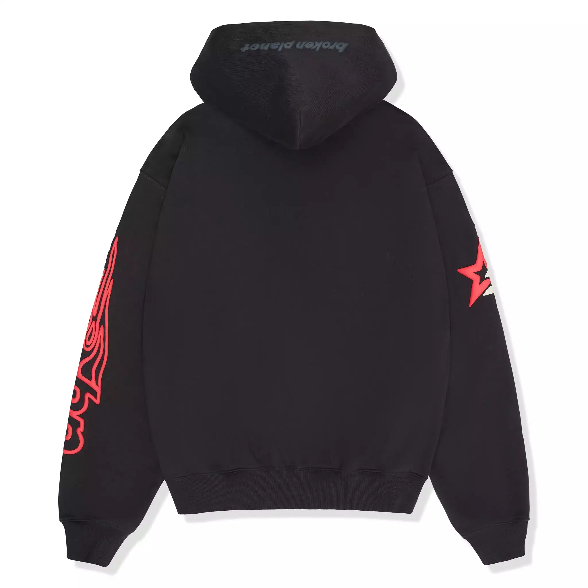 Broken Planet Performance Zip-Up Soot Black Hoodie