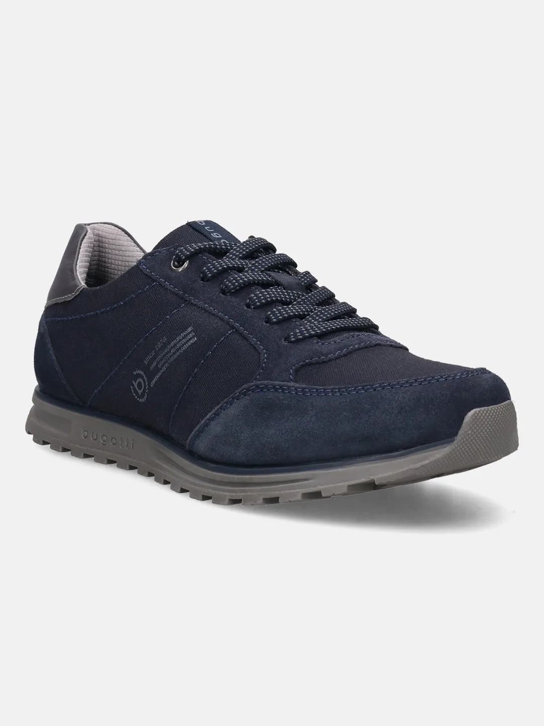 bugatti Dark Blue Suede Sneakers