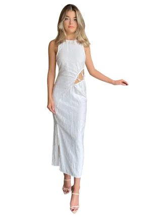 BUY IT SUBOO Astrid Resin Midi Dress (Ivory)