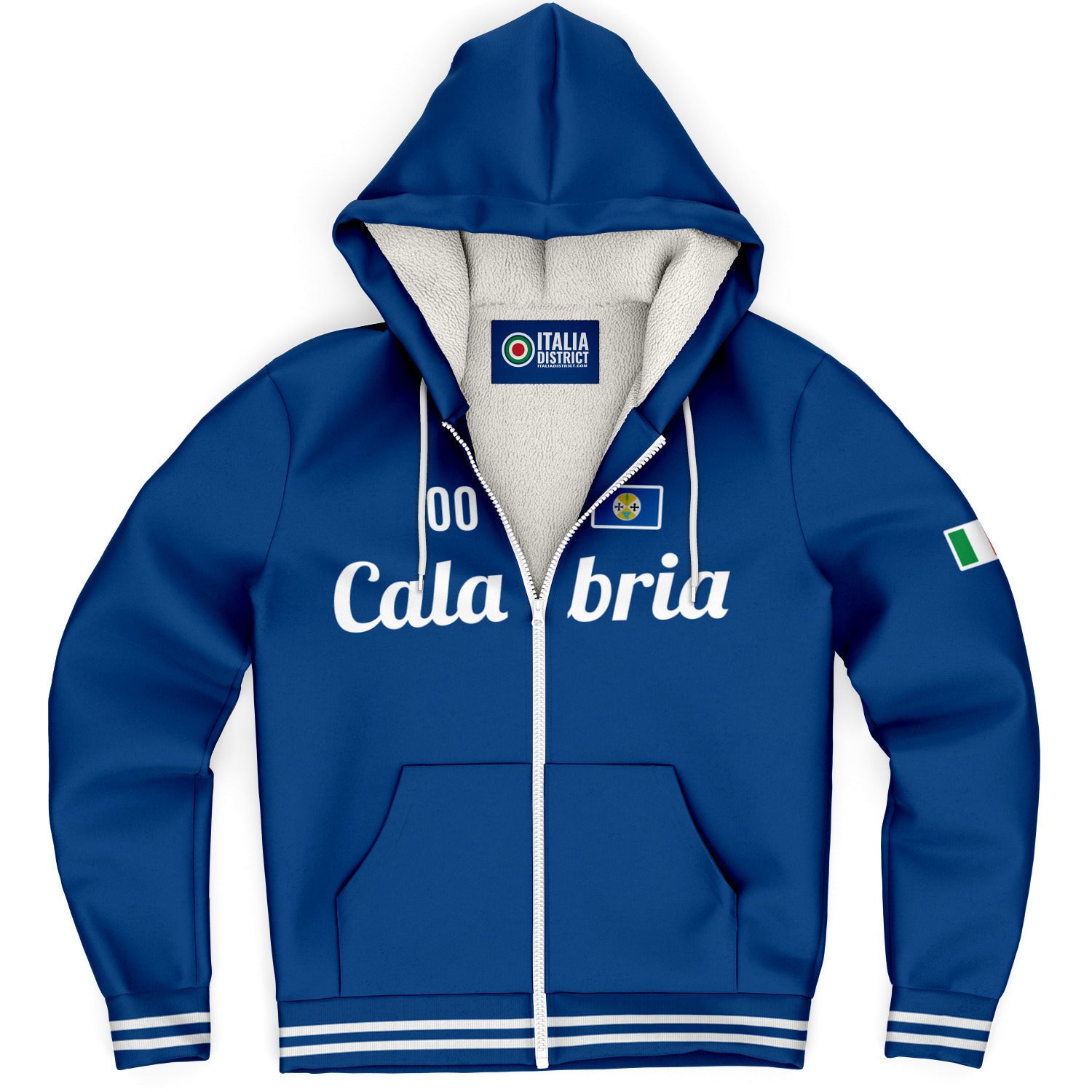 Calabria Microfleece Zip-Up Hoodie - Custom Name + Number