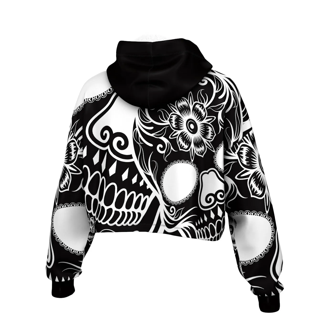 Calavera Cropped Hoodie