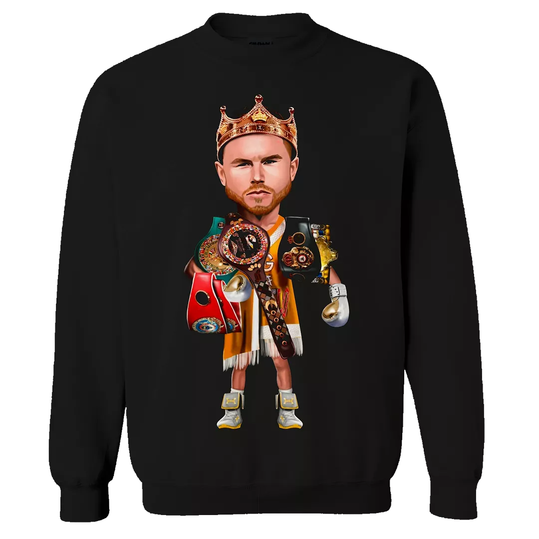 Canelo Black Crewneck Sweater