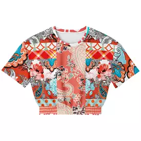 Coral Springs Short Sleeve Cropped Eco-Poly Sweater