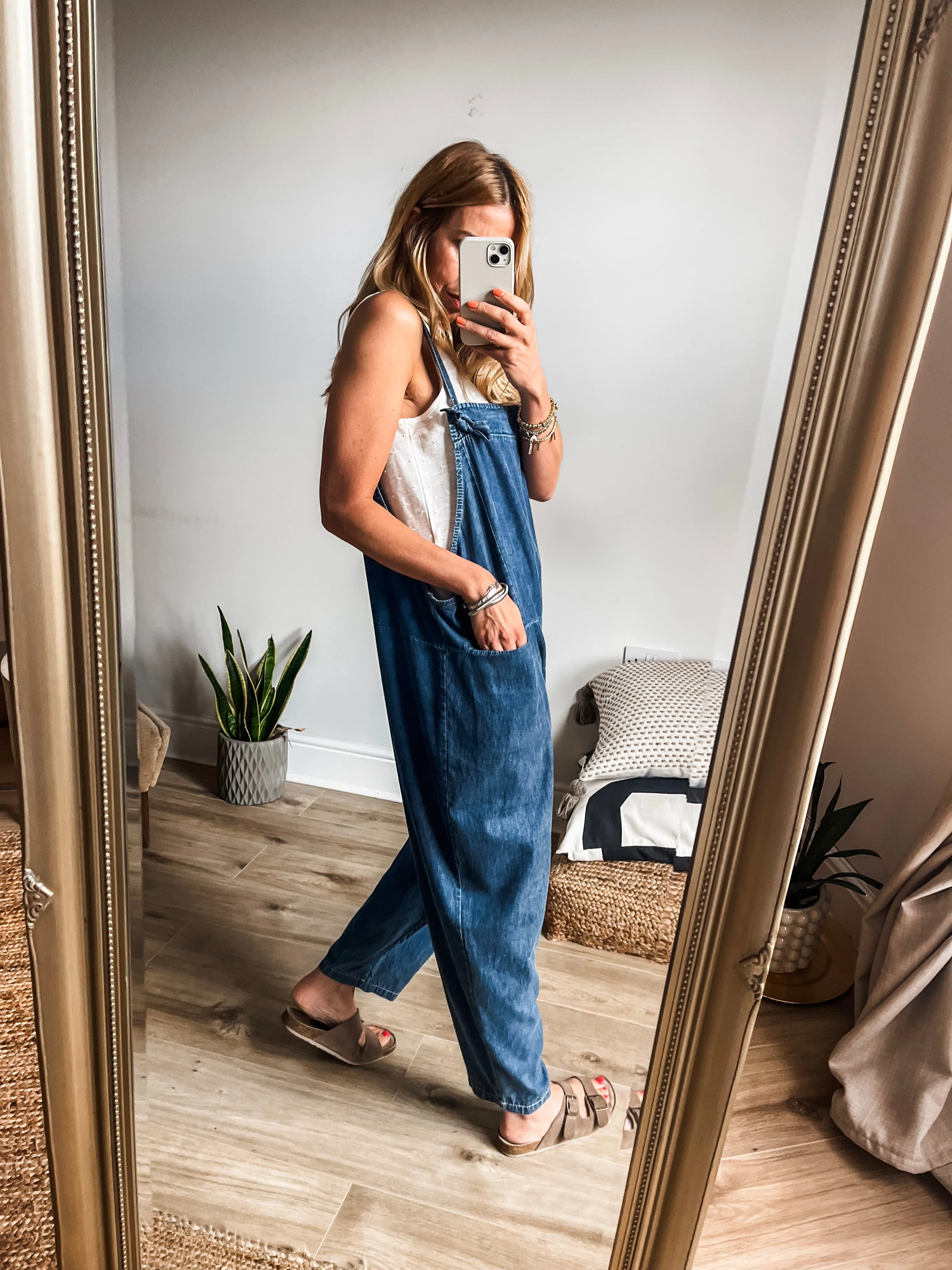 Cotton Denim Dungarees