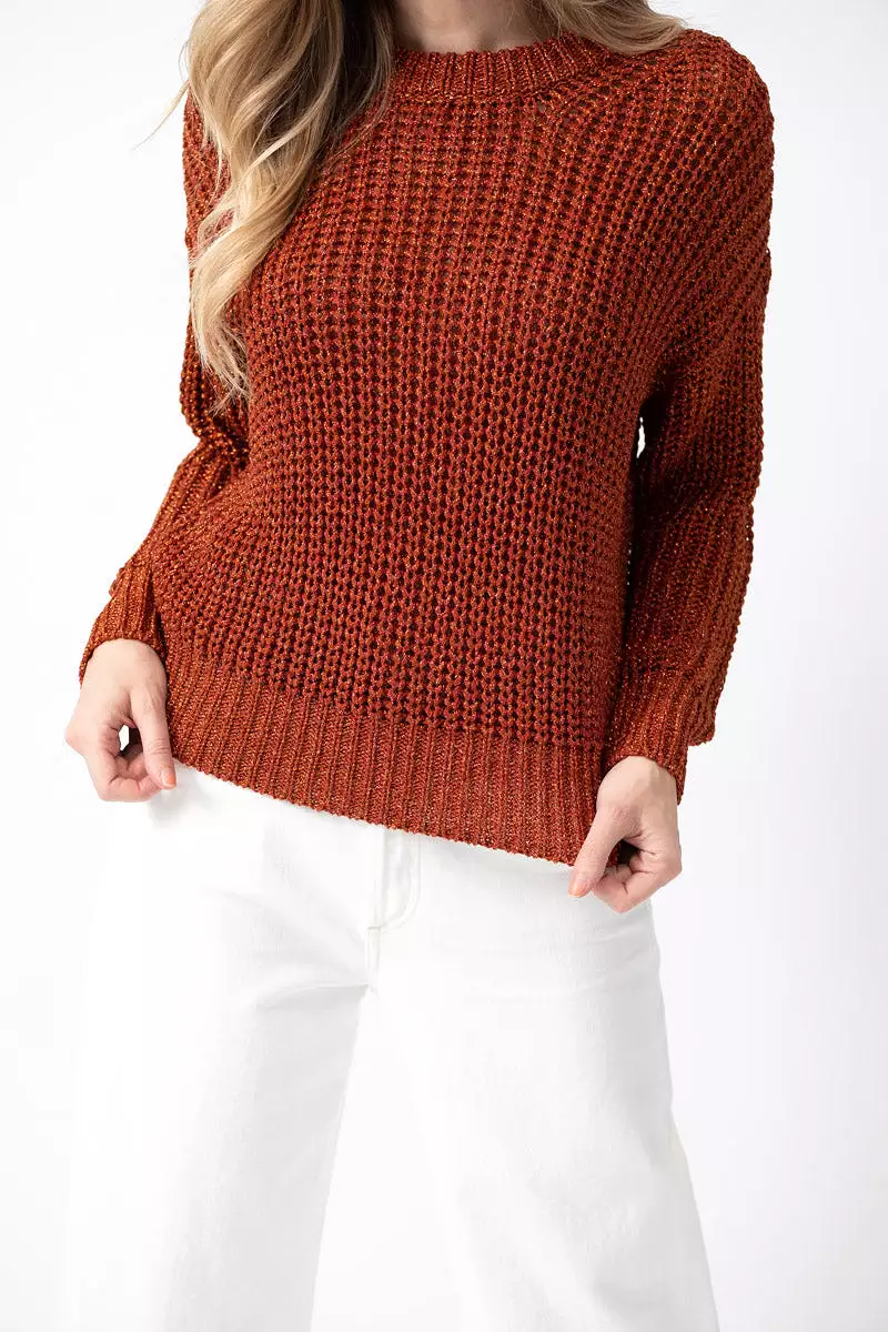 Crewneck Sweater in Bronze