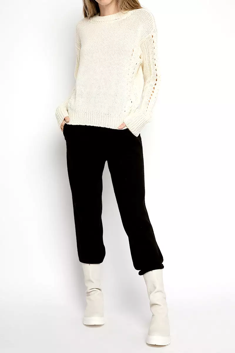 Crewneck Sweater in Ivory