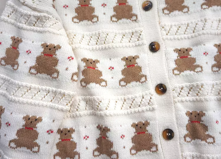 CUTE BEAR KNIT CARDIGAN SWEATER BY21060