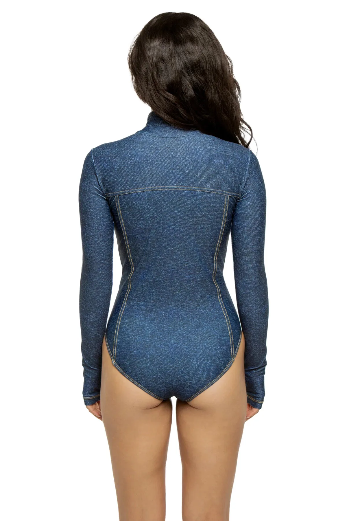 Danielle Denim Blue Bodysuit