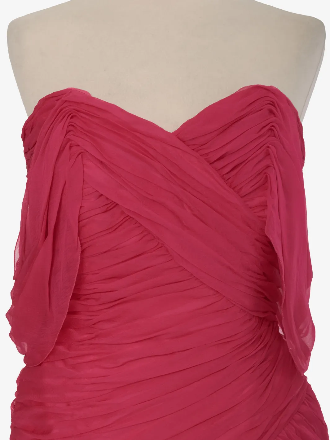 David Fielden Fuchsia Draped Dress