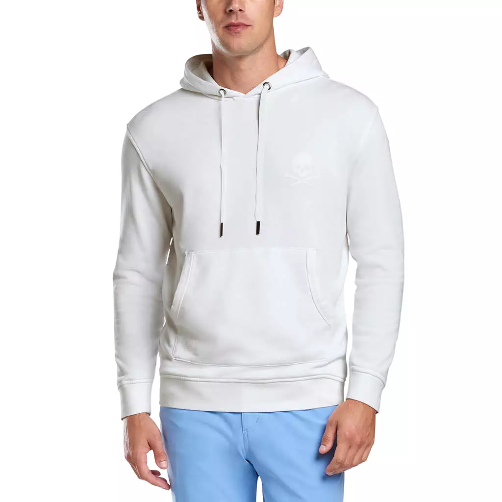 DIP DYE LOOPBACK TERRY PULLOVER HOODIE SNOW