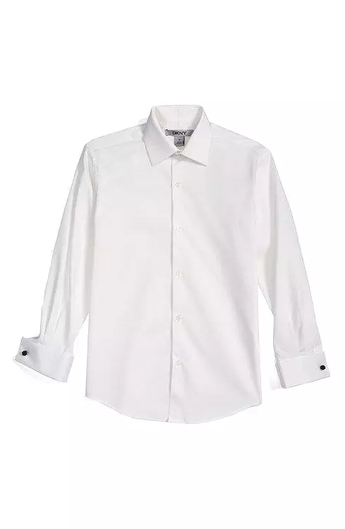 DKNY Boys French Cuff White Shirt YFC06