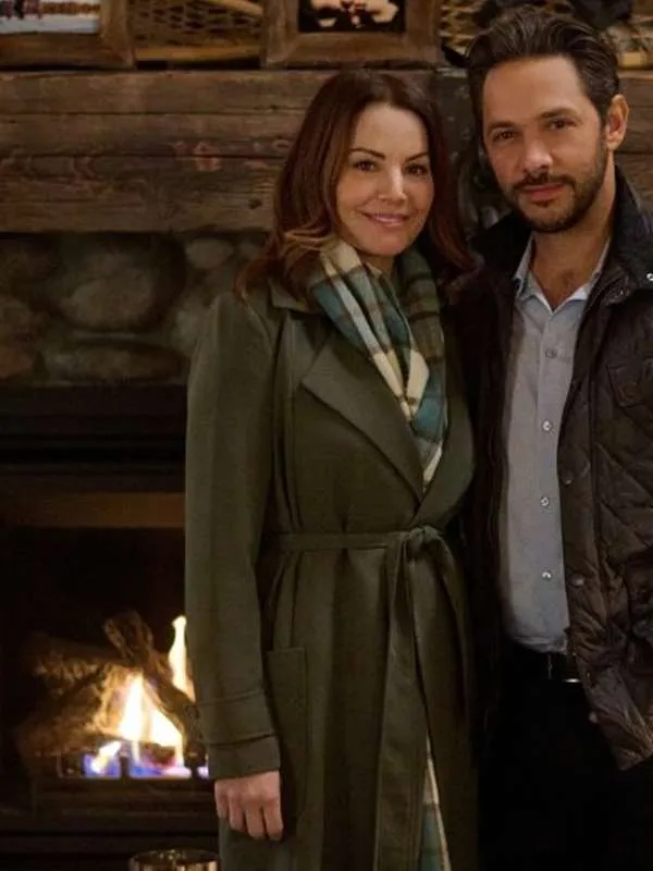 Erica Durance Unexpected Grace Green Coat