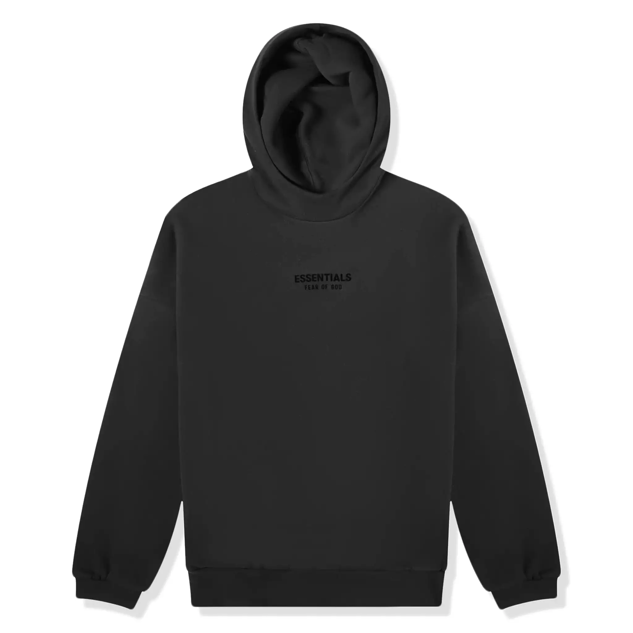 Fear Of God Essentials Jet Black Hoodie (FW23)