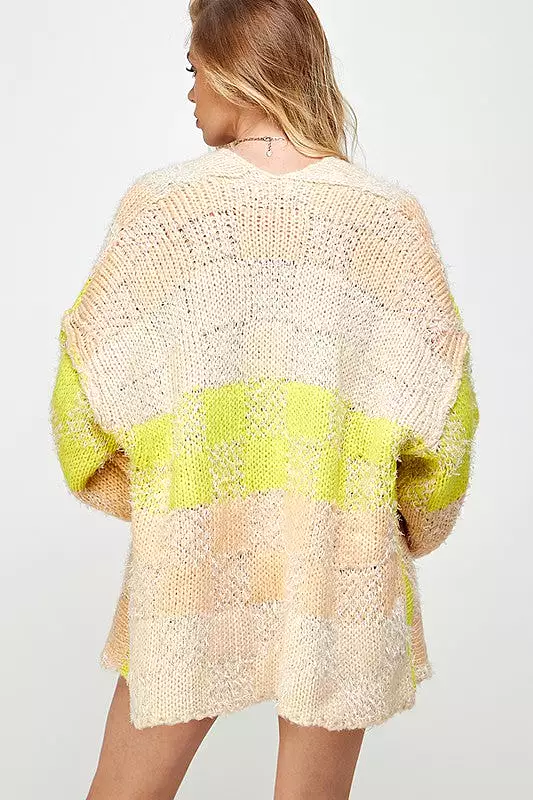 Flyaway Knit Cardigan Sweater