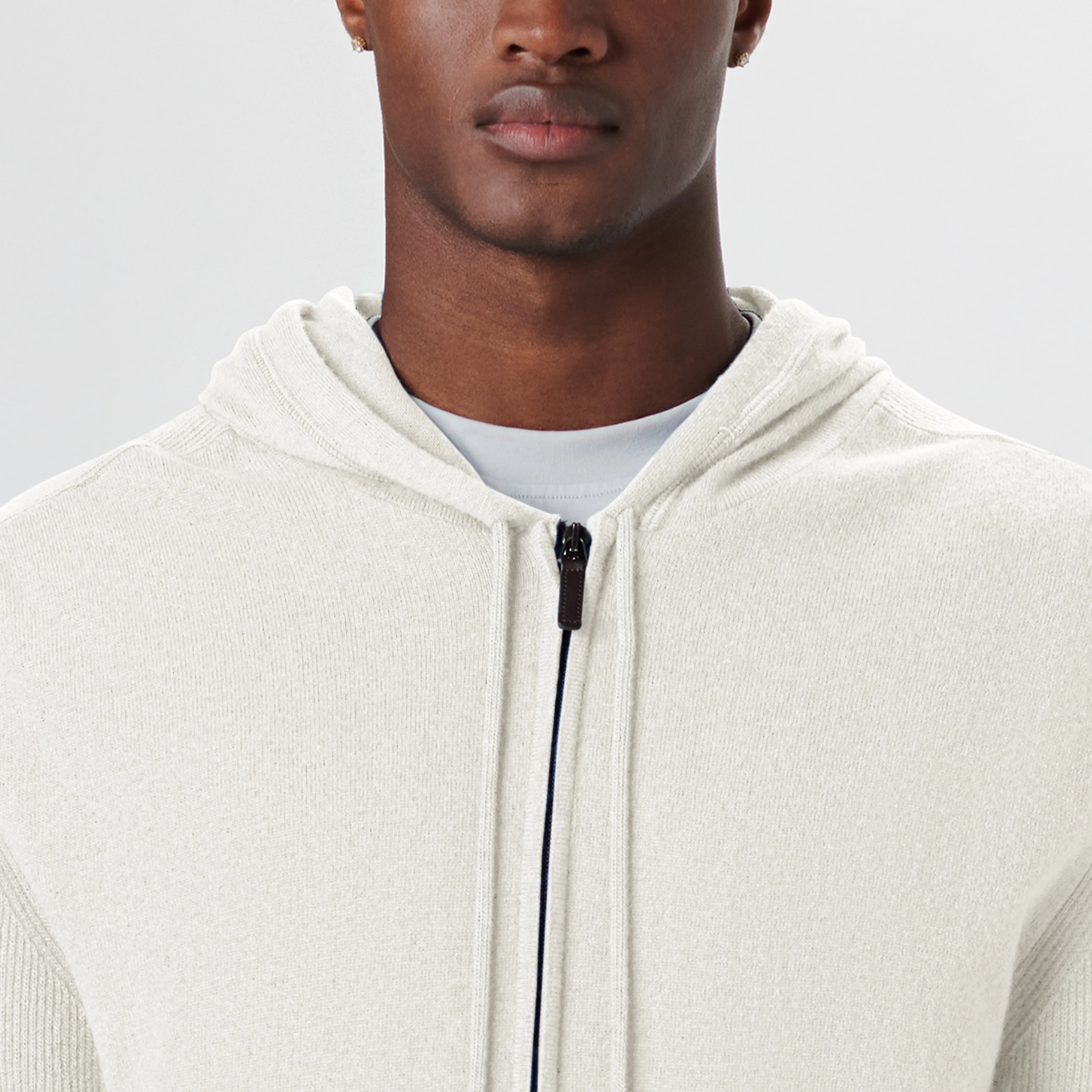 Full Zip Sweater With Hood