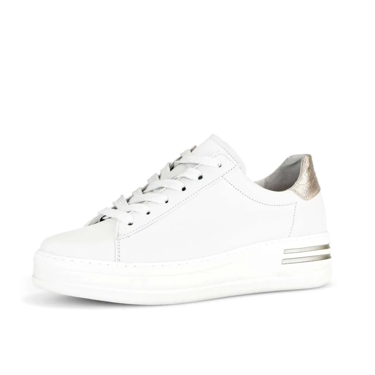 Gabor 46.395.62 Off White & Gold Sneaker