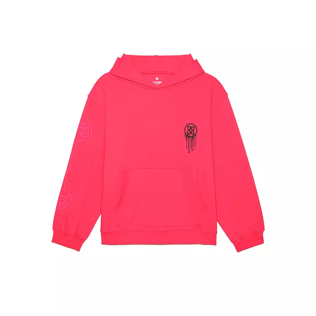 G/FORE BIRDIES PULLOVER HOODIE AZALEA