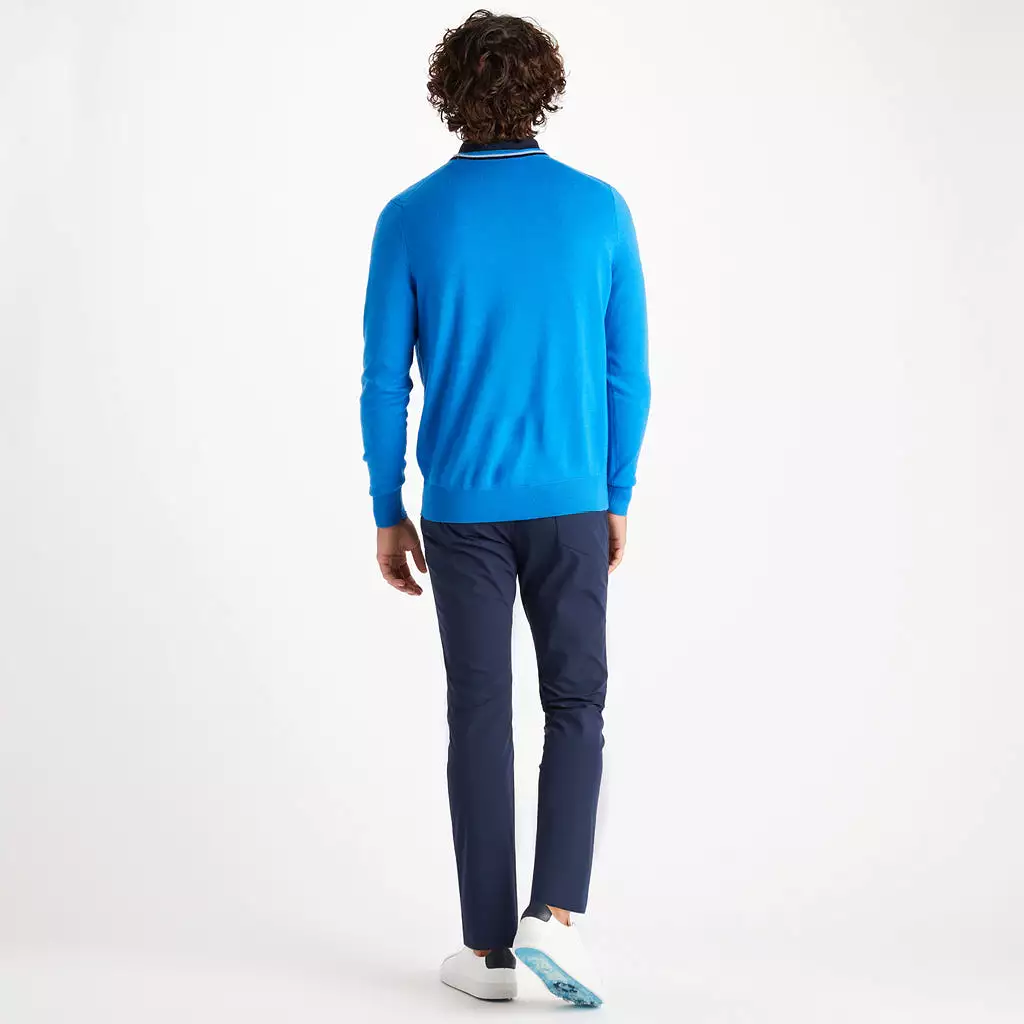 G/FORE CREWNECK SWEATER CERULEAN