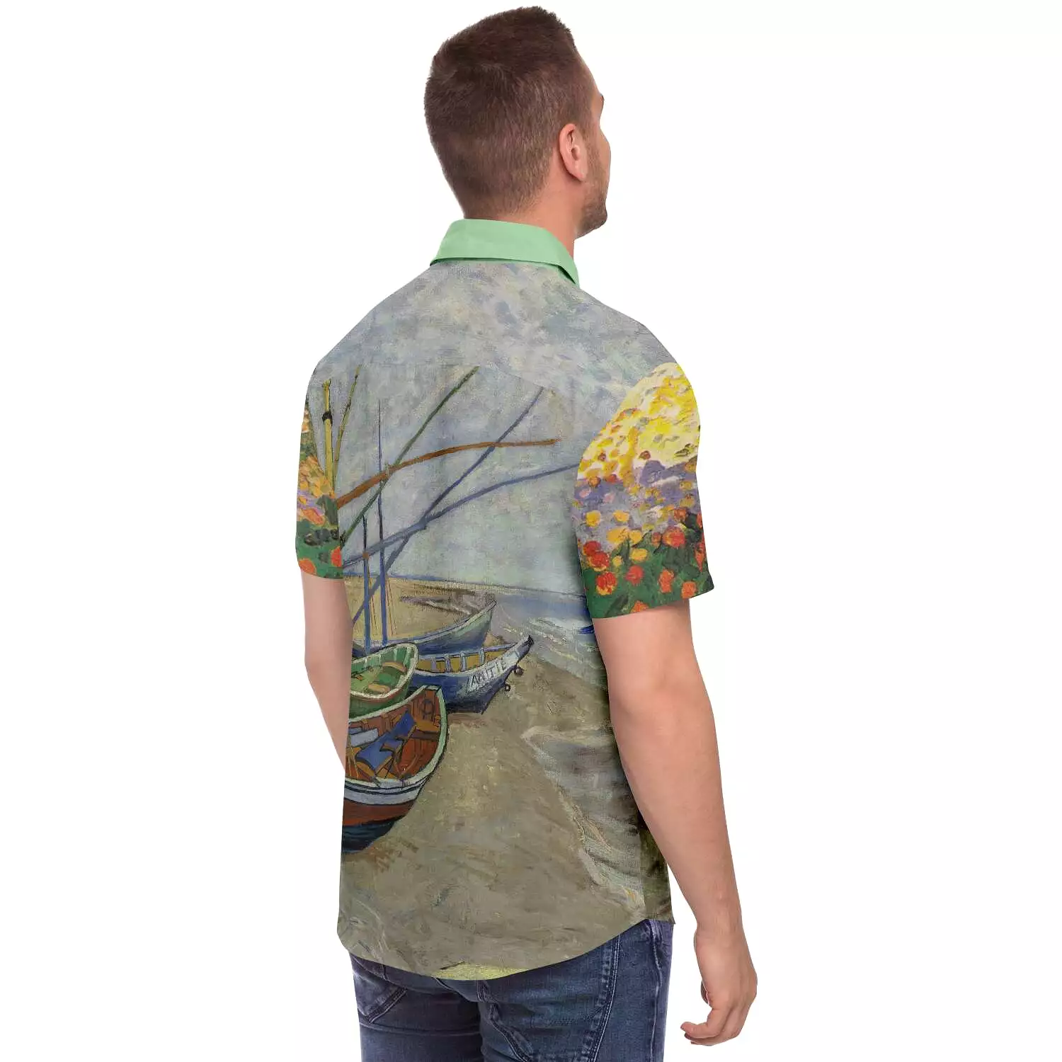 Gone Sailing Short Sleeve Button Down Shirt