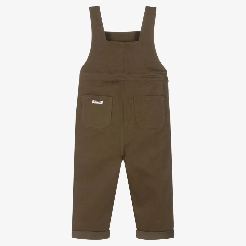 Green Cotton Dungarees