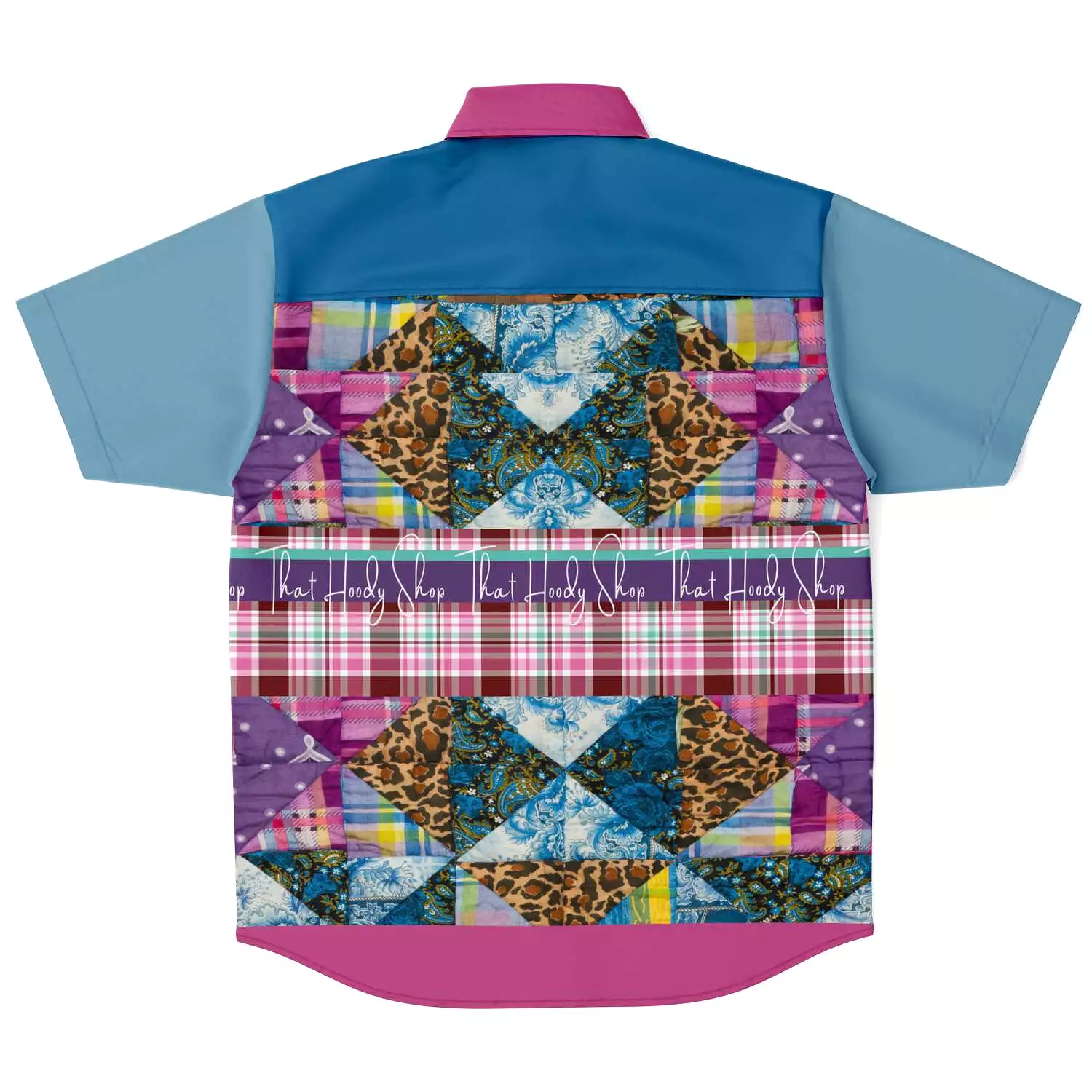 Gypsy Queen Purple Short Sleeve Button Down Shirt