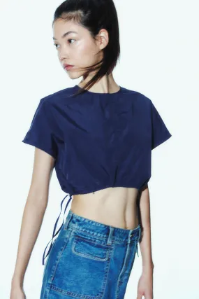 H&M Drawstring-detail Crop Top