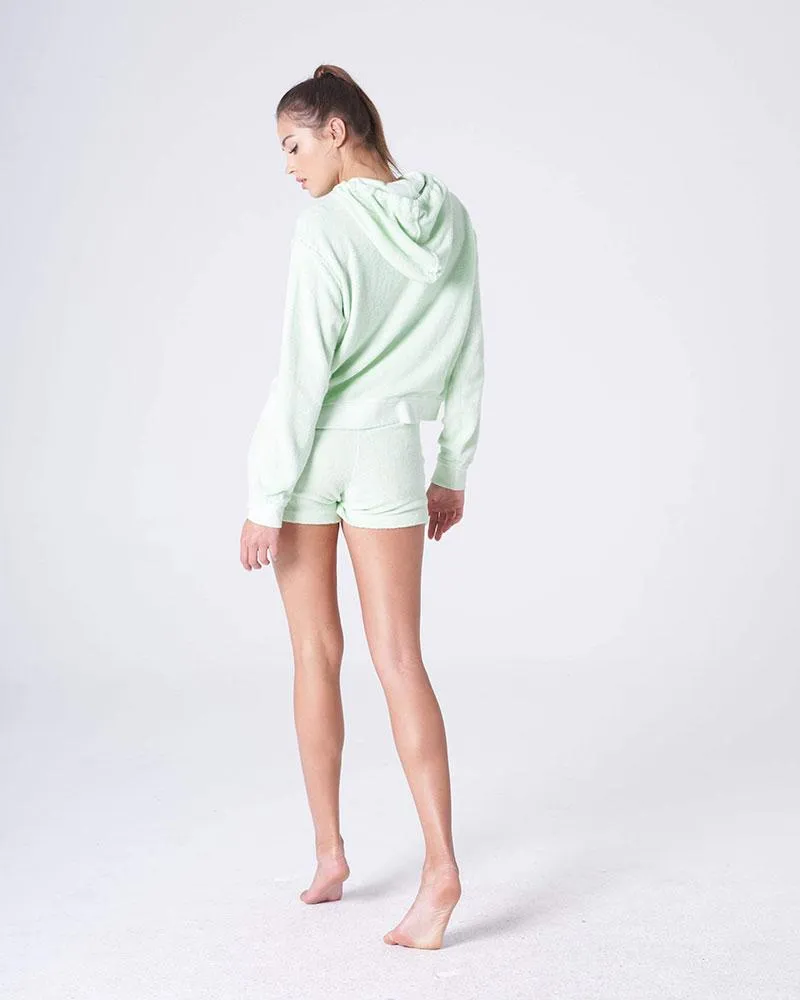 Honeydew Cropped Hoodie