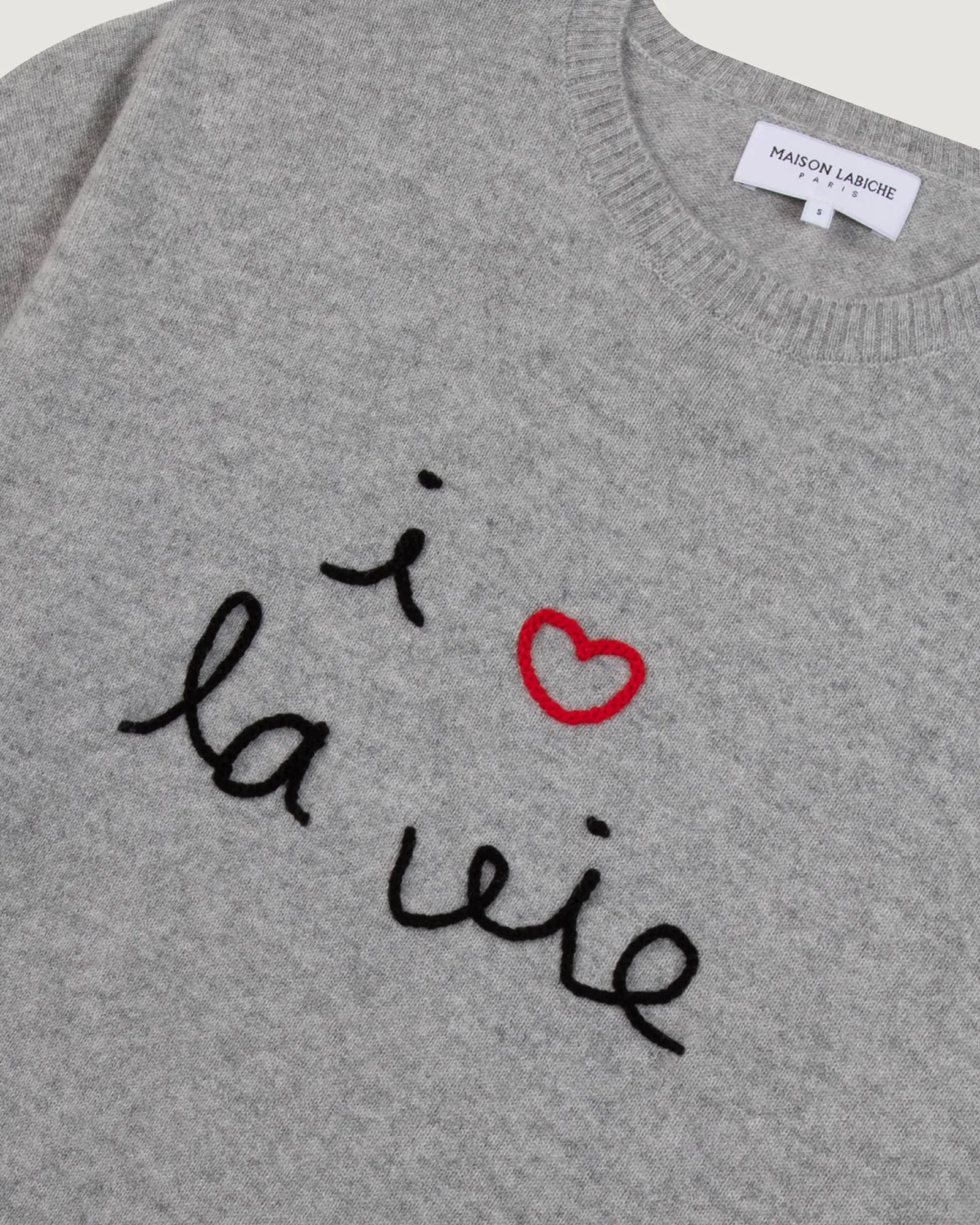 I Love La Vie buzelin cashmere sweater