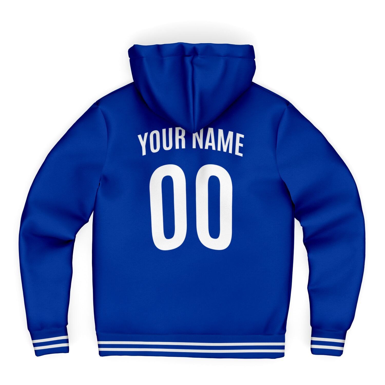 Italy Microfleece Zip-Up Hoodie - Custom Name + Number