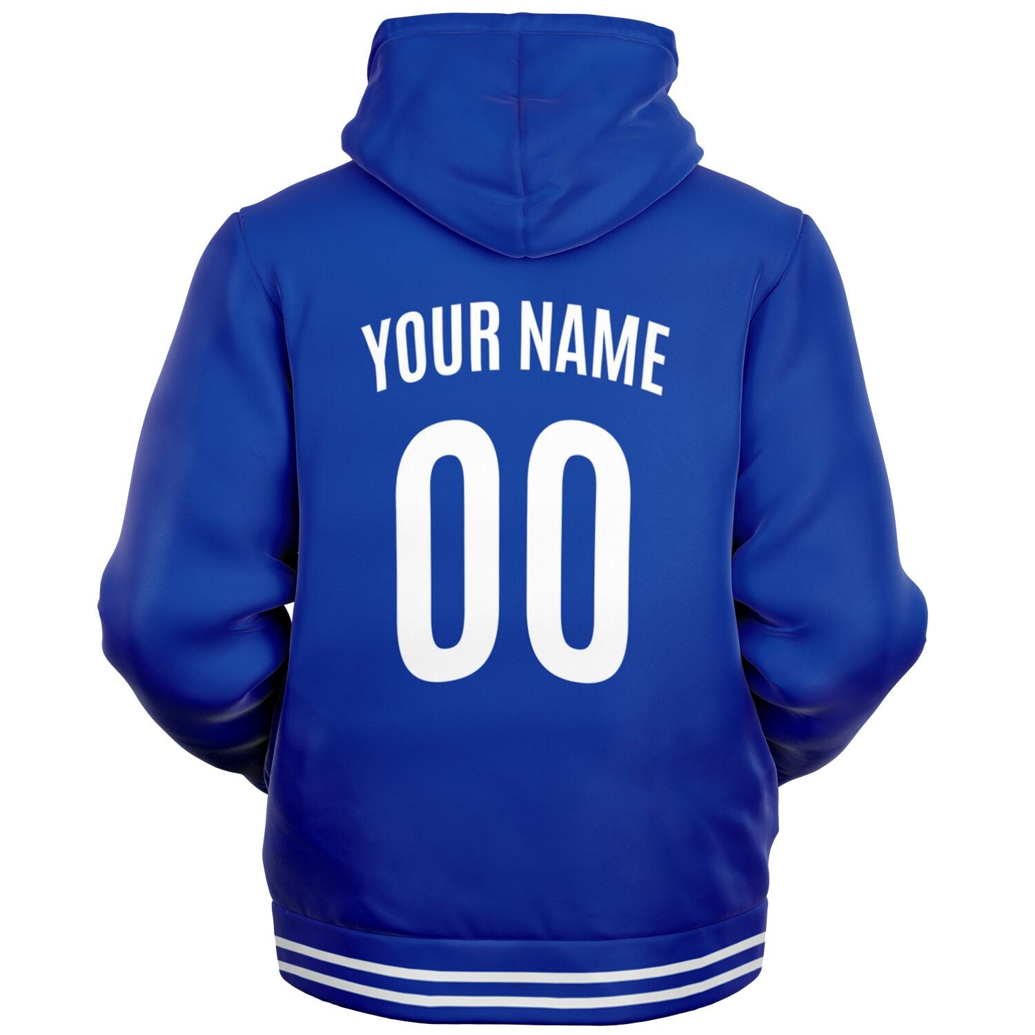 Italy Microfleece Zip-Up Hoodie - Custom Name + Number