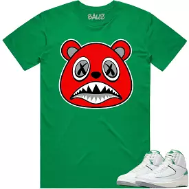 Jordan 2 Lucky Green 2s Shirt to Match - ANGRY BAWS BEAR