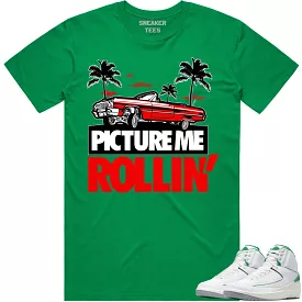 Jordan 2 Lucky Green 2s Shirt to Match - RED PMR