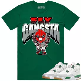 Jordan 4 Pine Green SB 4s Shirt to Match - RED FLY GANGSTA