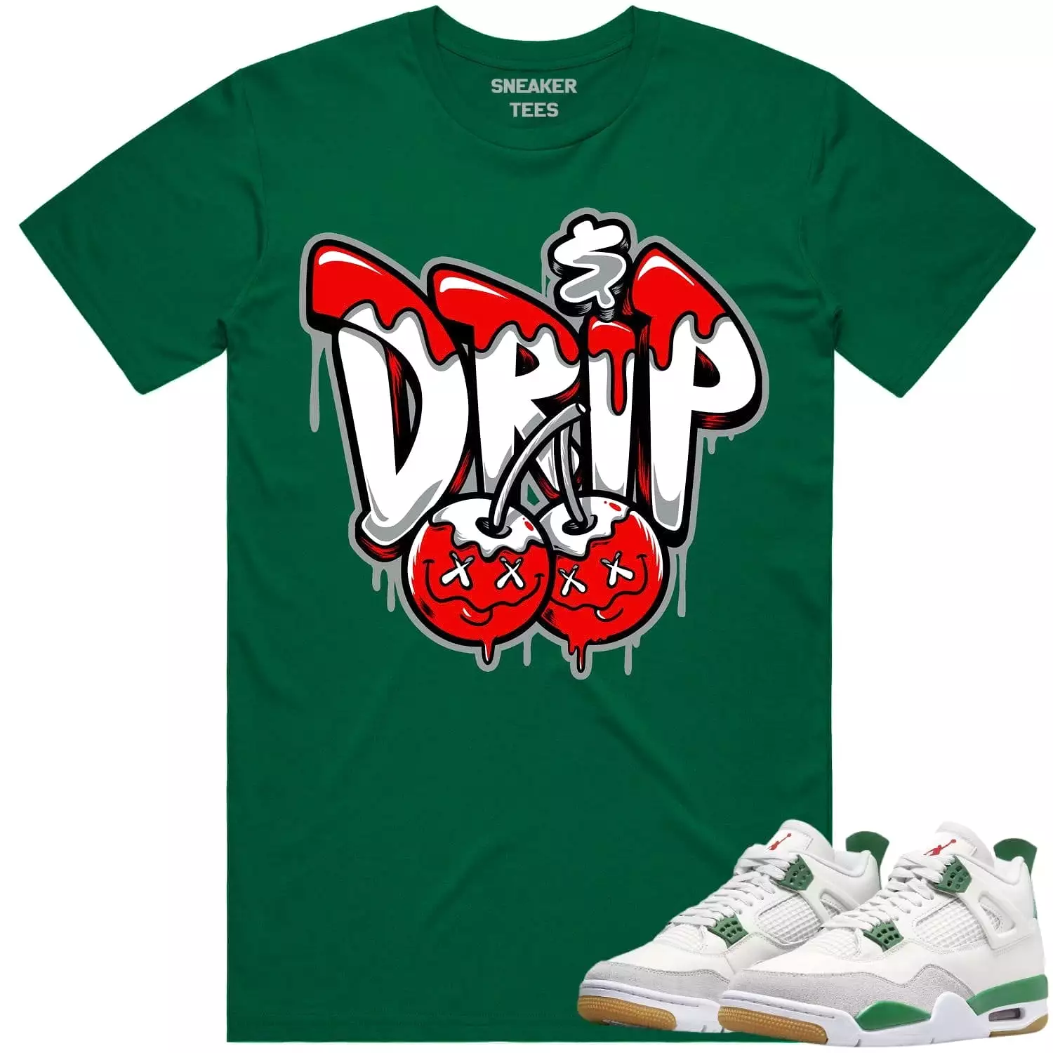 Jordan 4 Pine Green SB 4s Shirt to Match - RED MONEY DRIP