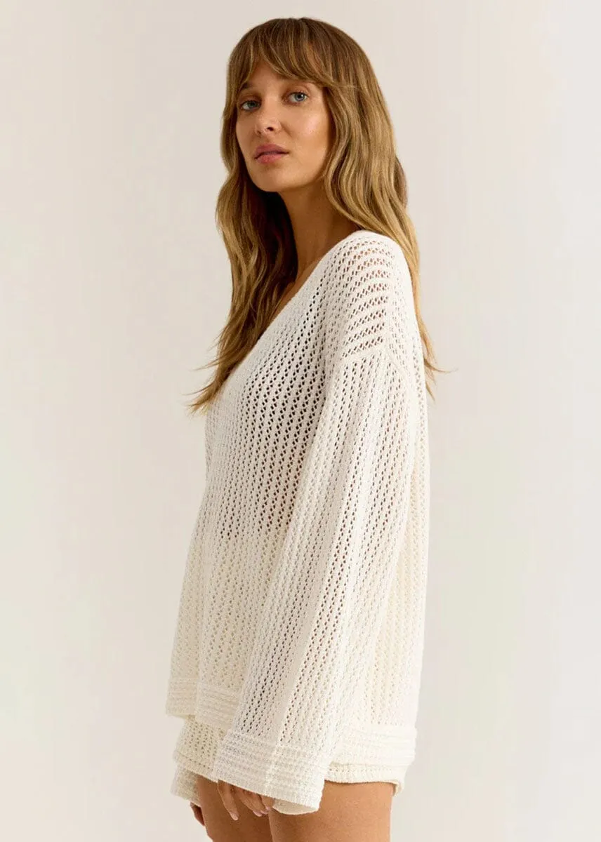 Kiami Crochet Sweater - White