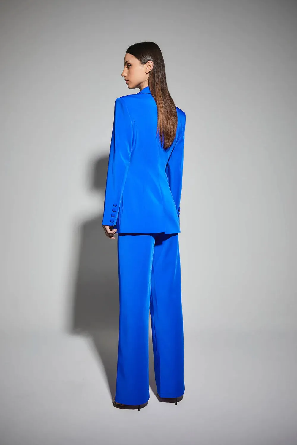 Kianna Shim Flare Pant - Blue